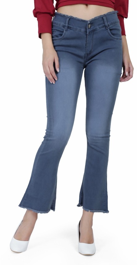 high waist wide leg jeans flipkart