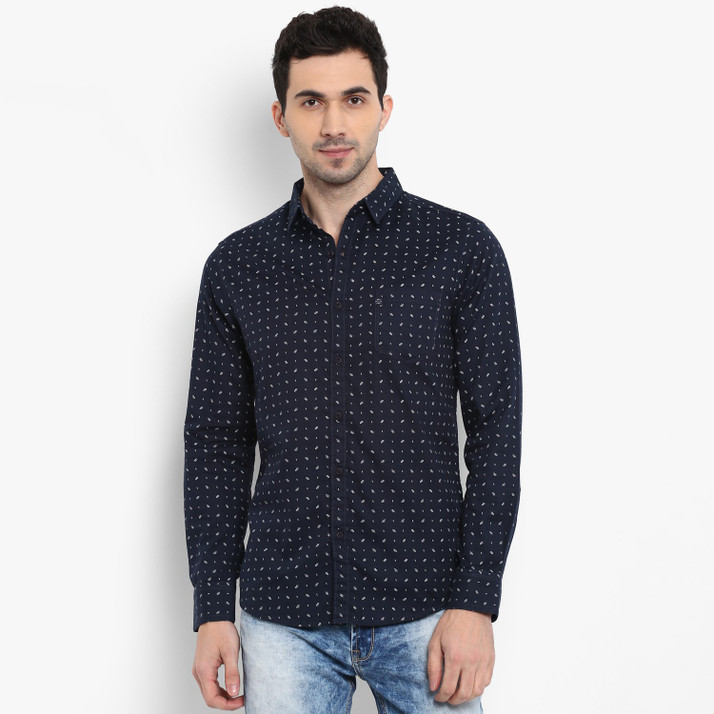 mufti mens slim fit casual shirts