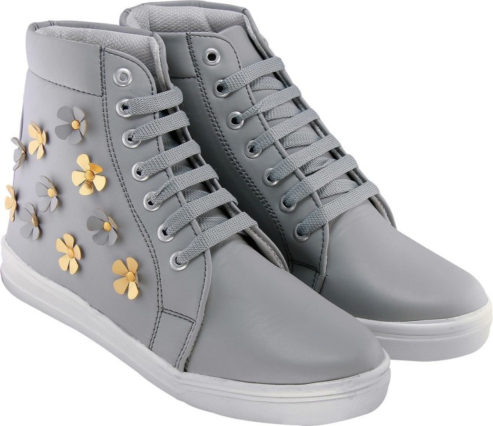 women's grey casual shoes