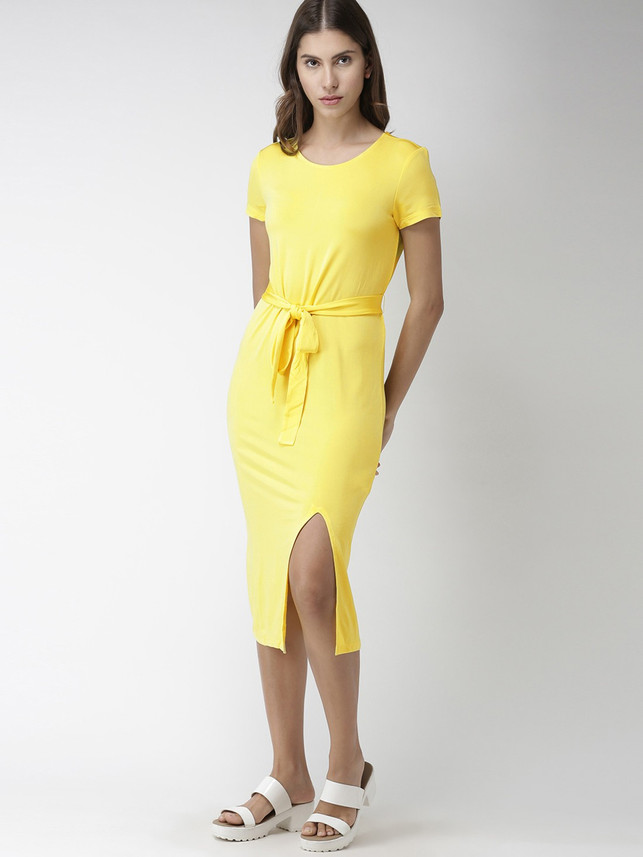 flipkart yellow dress