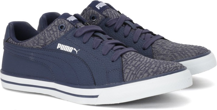 puma navy blue shoes