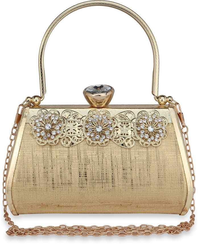 NFI essentials Party Gold Clutch Gold 