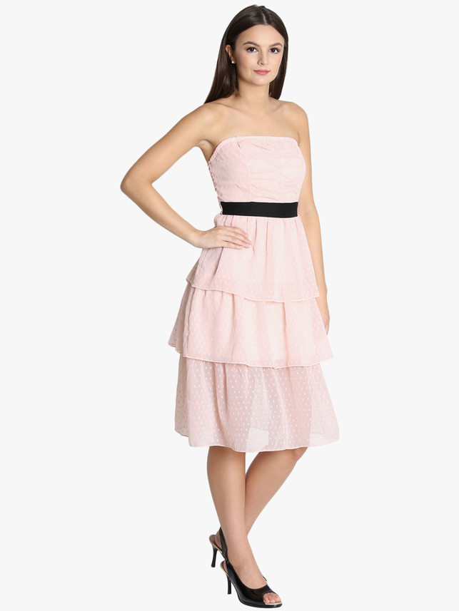 LA LOFT Women A-line Pink Dress - Buy 