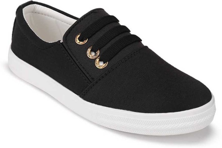 black casual shoes for girls