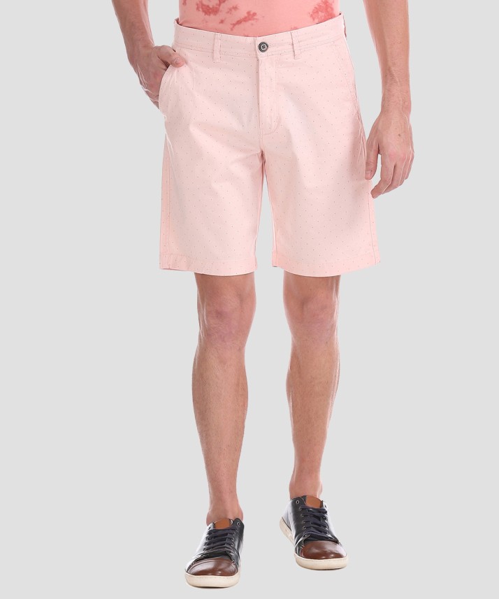 mens pink khaki shorts