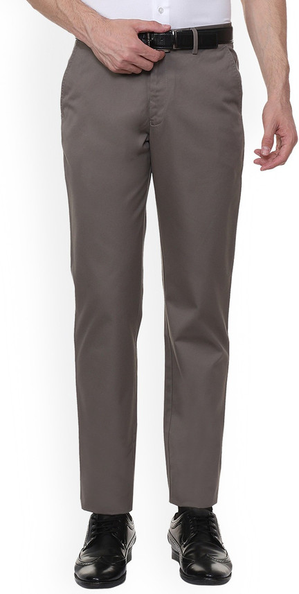 LOUIS PHILIPPE Regular Fit Men Grey 