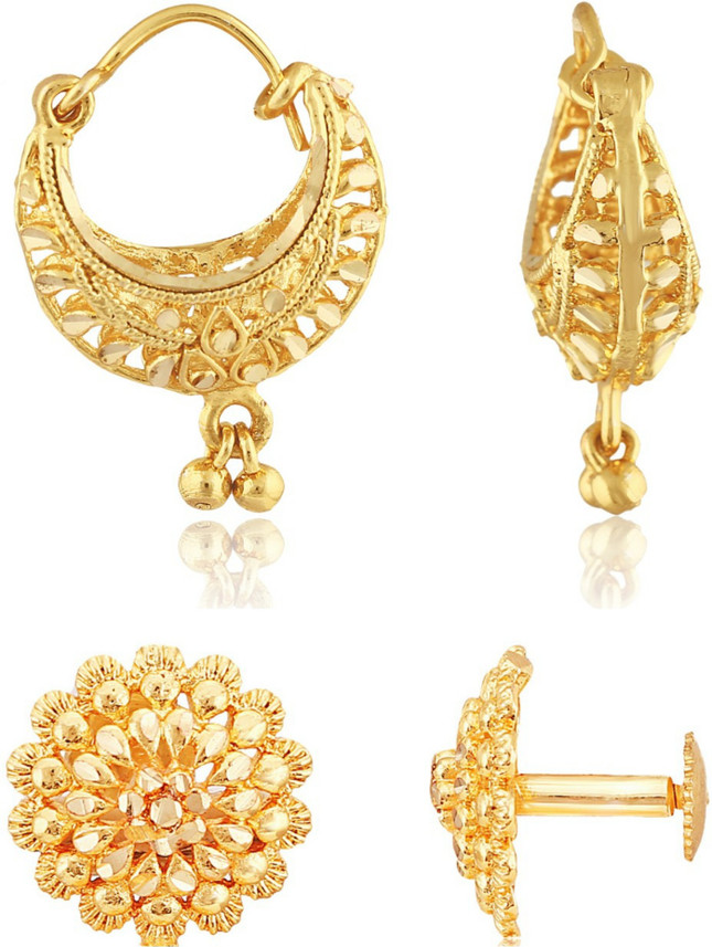 Trend 1gm Gold Plated Earring Combo 