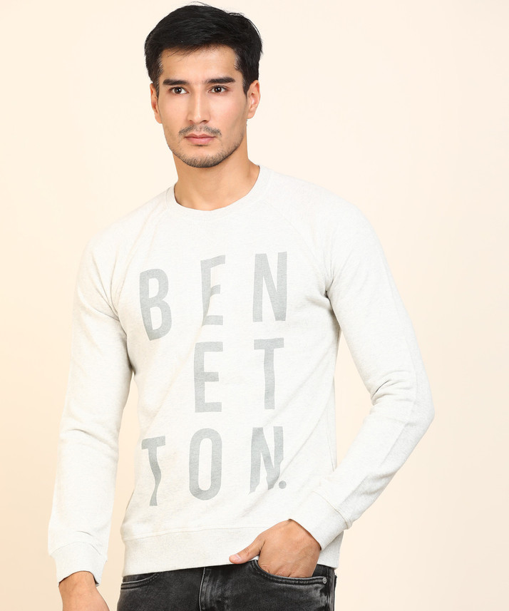 United colors of benetton full sleeve solid men's sweatshirt Outlet
