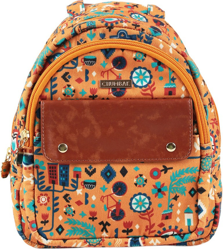 mustard mini backpack