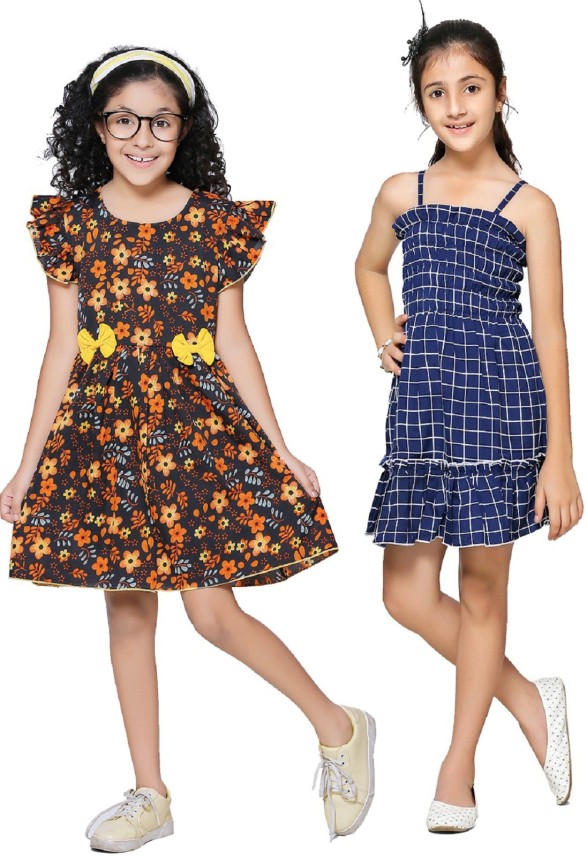 CUTIEKINS Girls Mini/Short Casual Dress 