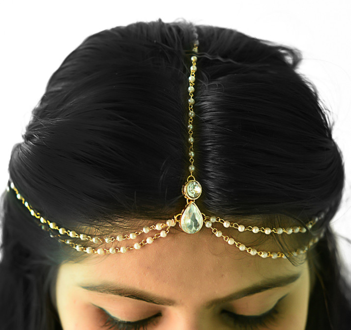 earrings with maang tikka flipkart