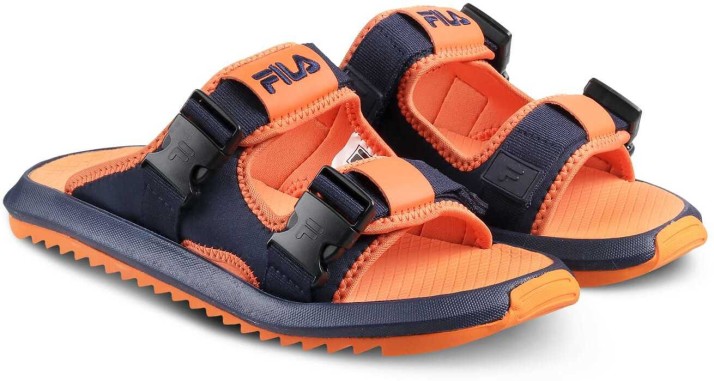 fila sandals orange