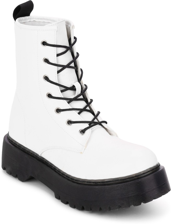 truffle collection white boots