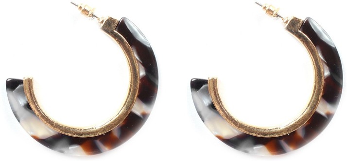 animal print hoop earrings