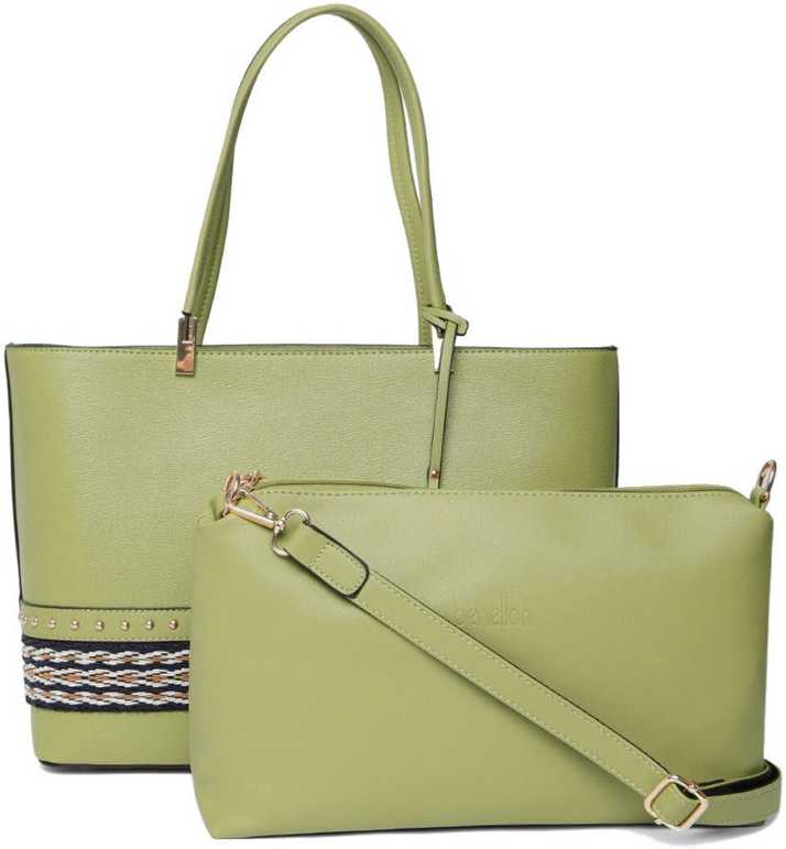 Buy United Colors Of Benetton Women Green Shoulder Bag Green Online Best Price In India Flipkart Com