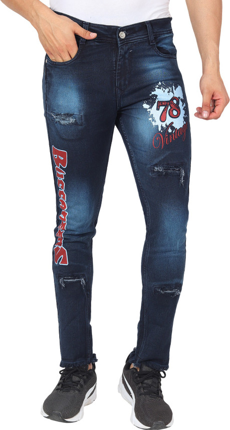 Aarzu Style Slim Men Blue Jeans - Buy 