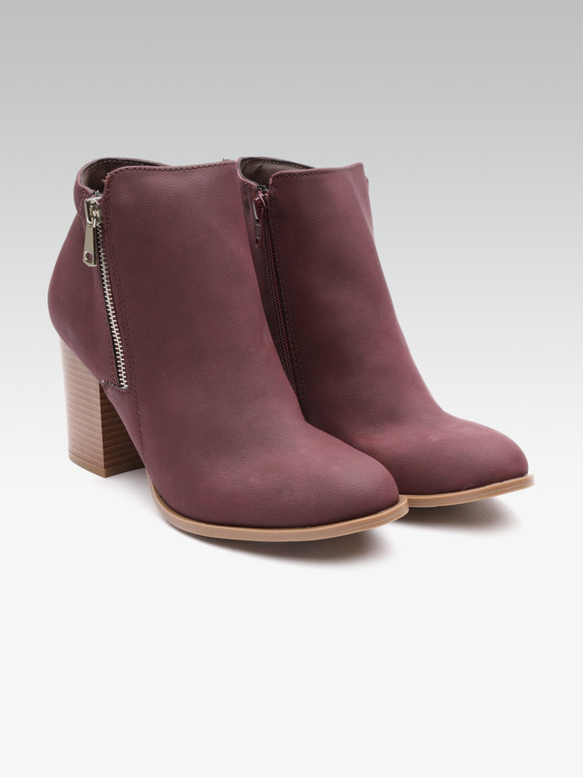 dorothy perkins burgundy boots