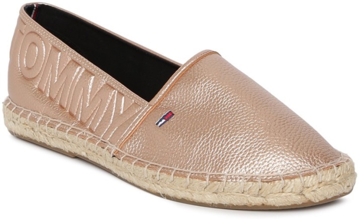 tommy hilfiger espadrilles gold