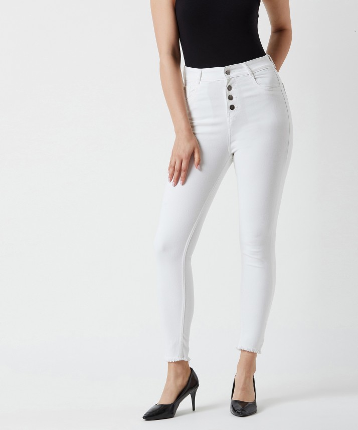 white jeans on flipkart