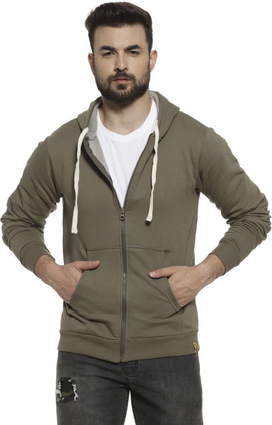 campus sutra full sleeve solid men's sweatshirt