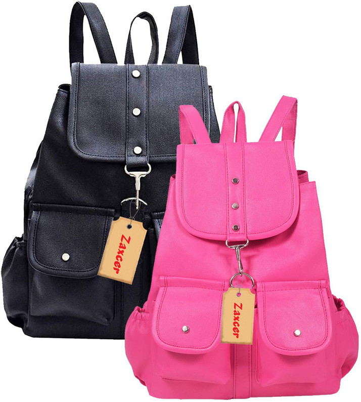pink brand backpack black
