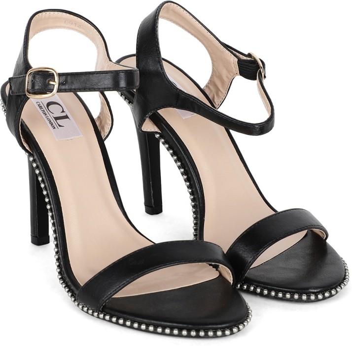 flipkart black heels