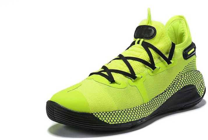 curry 6 lime green