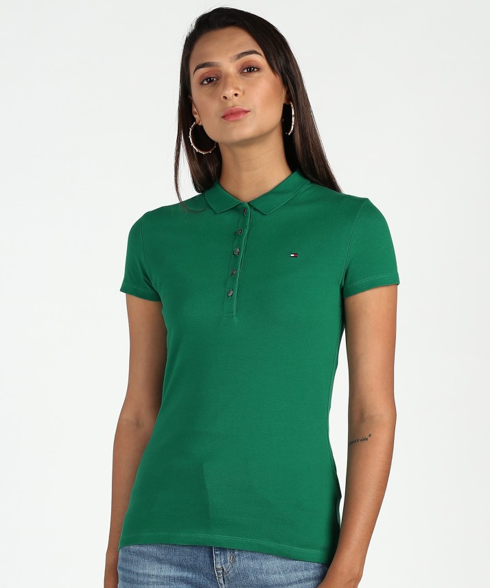green polo t shirt women's