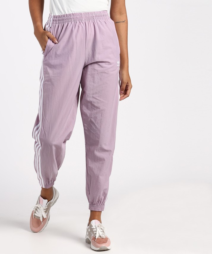 purple track pants adidas