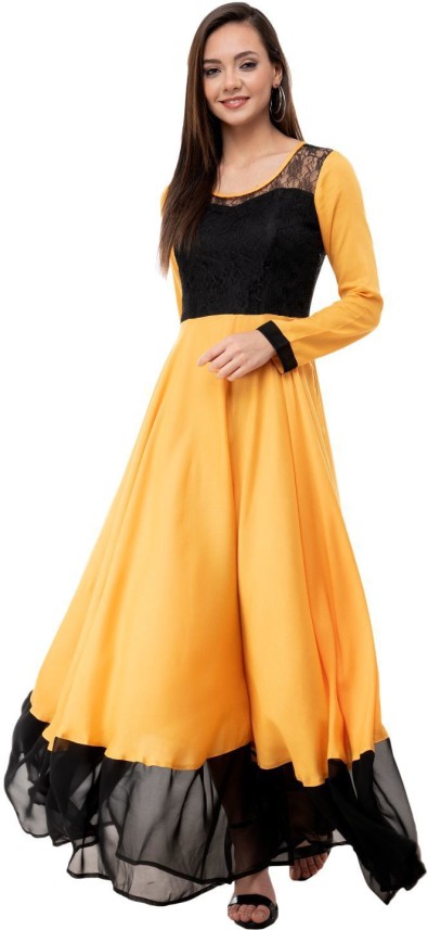 yellow gown flipkart