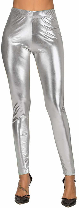 silver tights womens