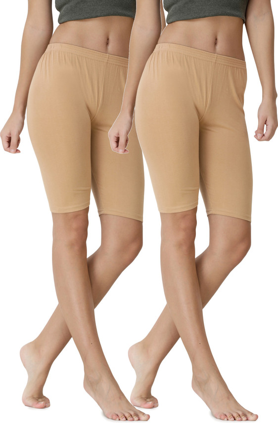 jungleGstring Solid Women Beige Cycling 