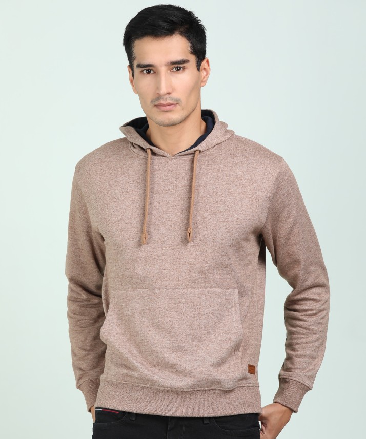 wrangler full sleeve solid men's sweatshirt