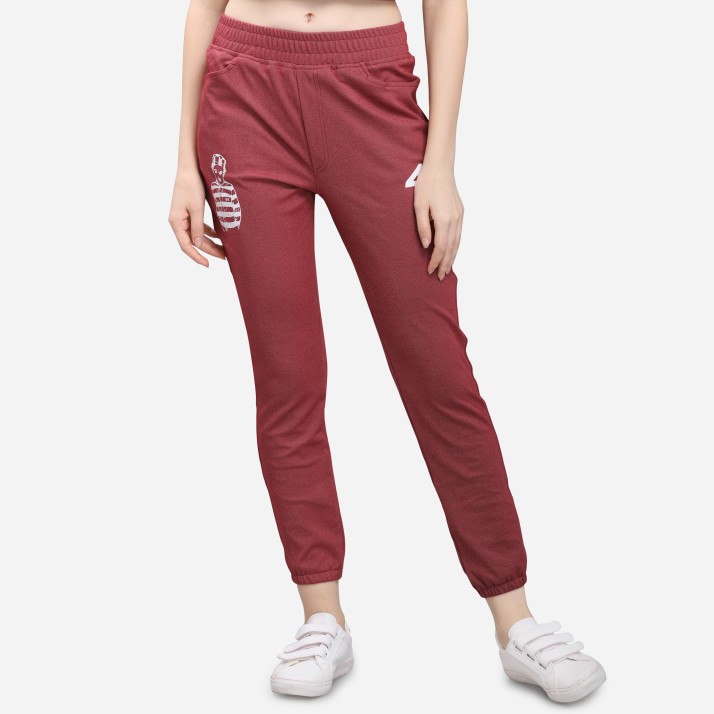 maroon track pants womens