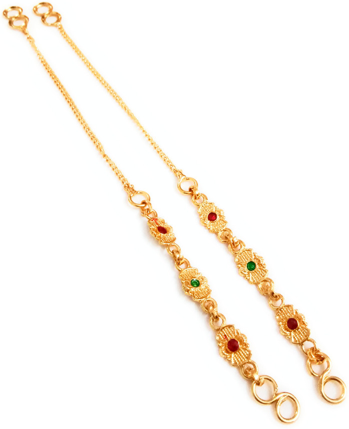 Buy SMARNN Jhumki Kan Chain Meenakari 