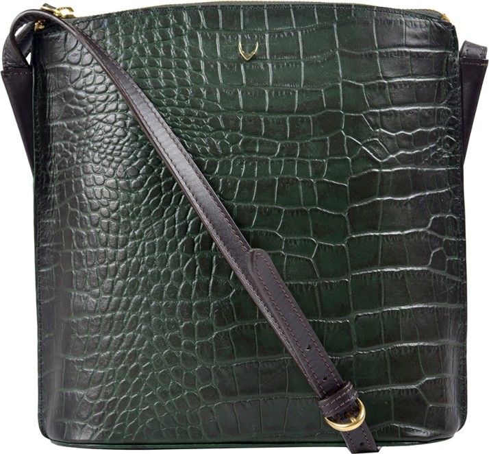 hidesign green handbag