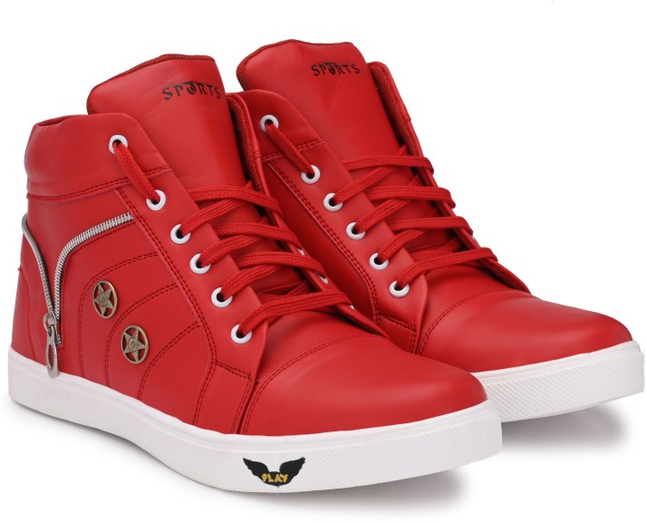 casual shoes for men red