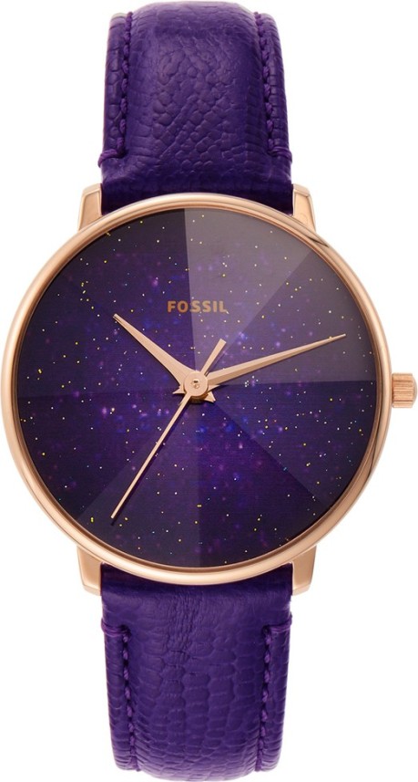 purple fossil watch