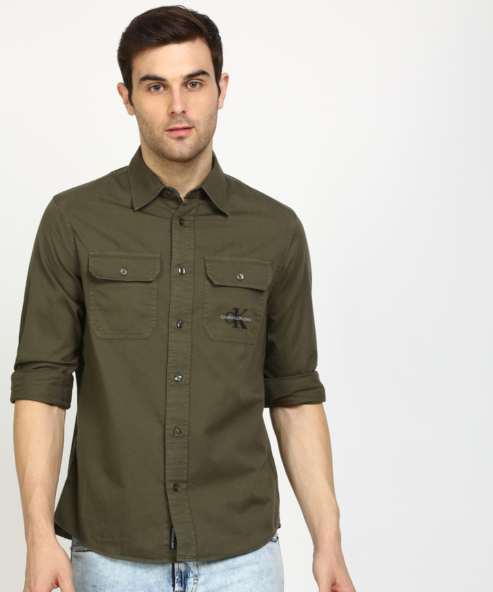Calvin Klein Jeans Men Solid Casual 