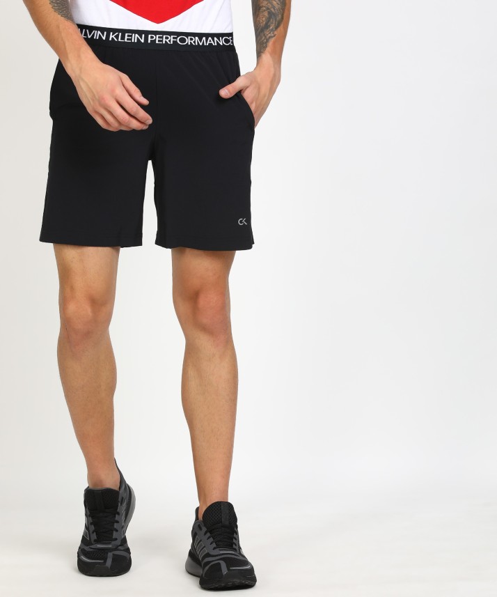 calvin klein black shorts mens