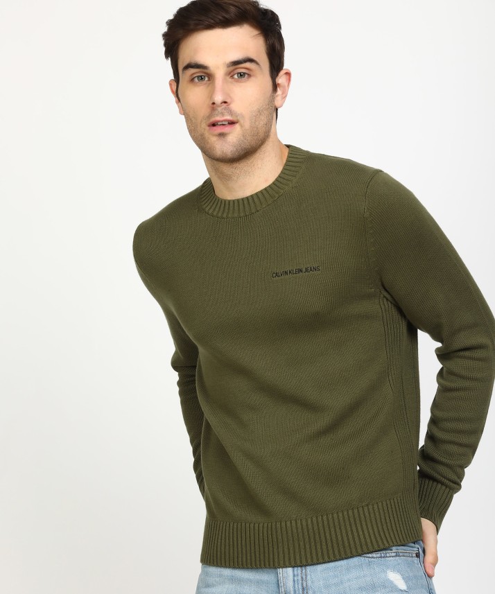 green calvin klein sweater