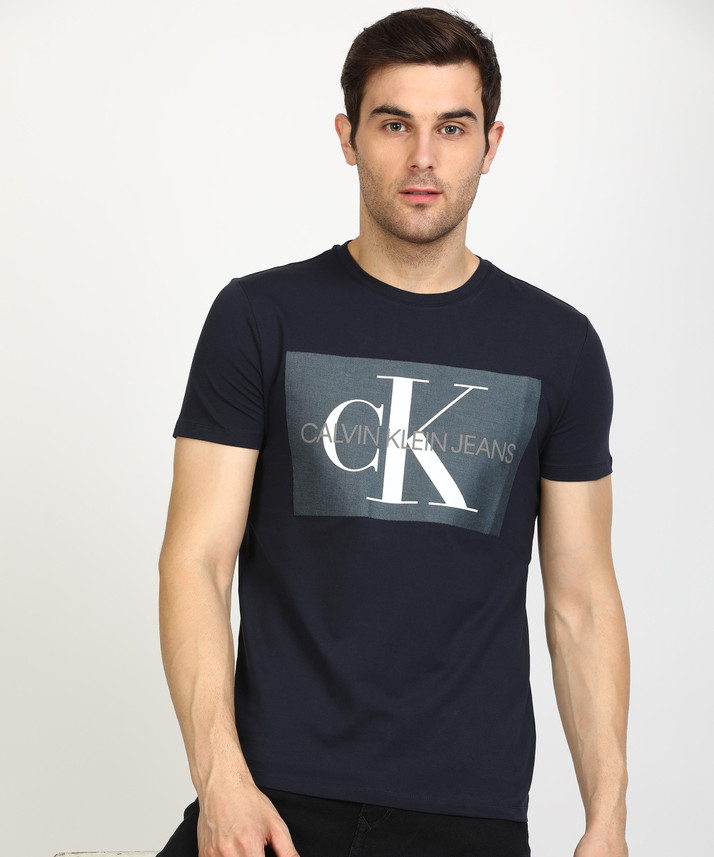Calvin Klein Jeans Printed Men Round 