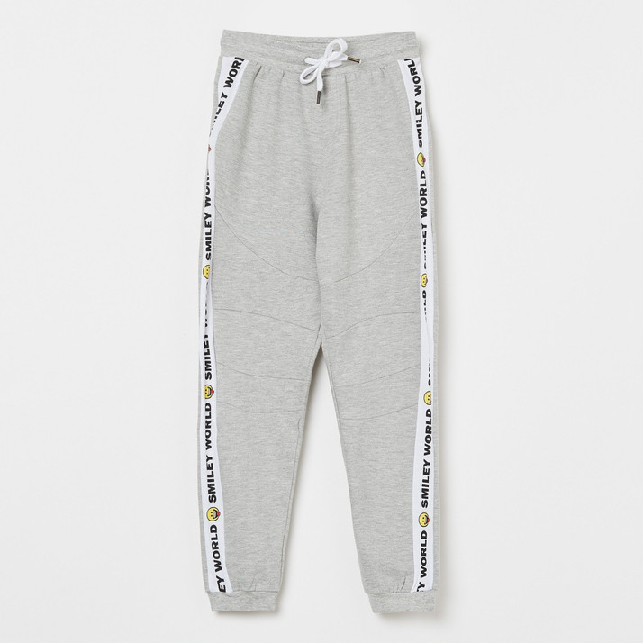 smiley world track pants