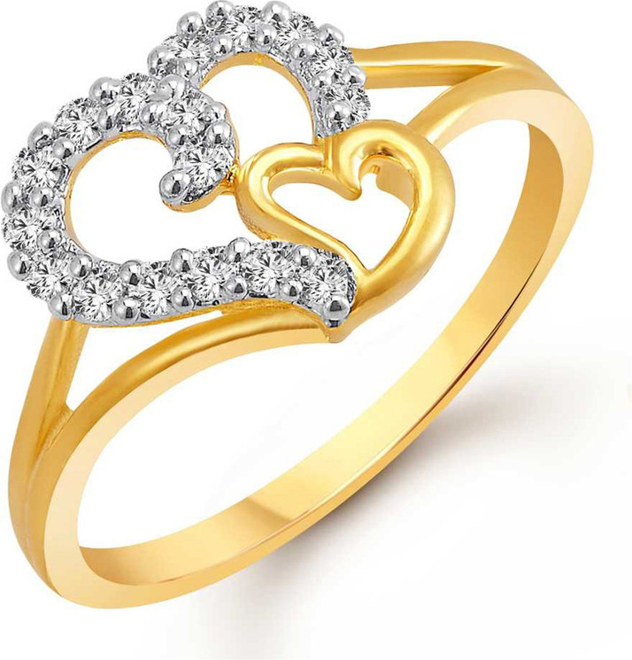 gold heart ring design