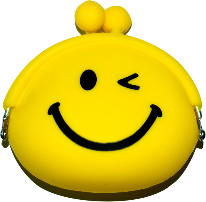 smiley face coin purse