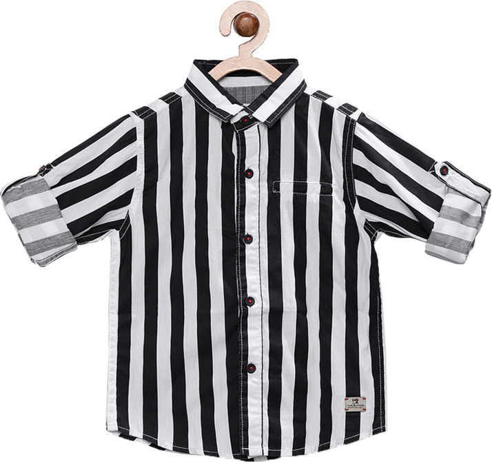black and white striped shirt baby