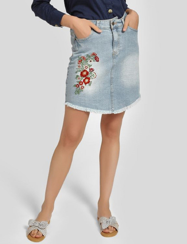 flipkart denim skirts