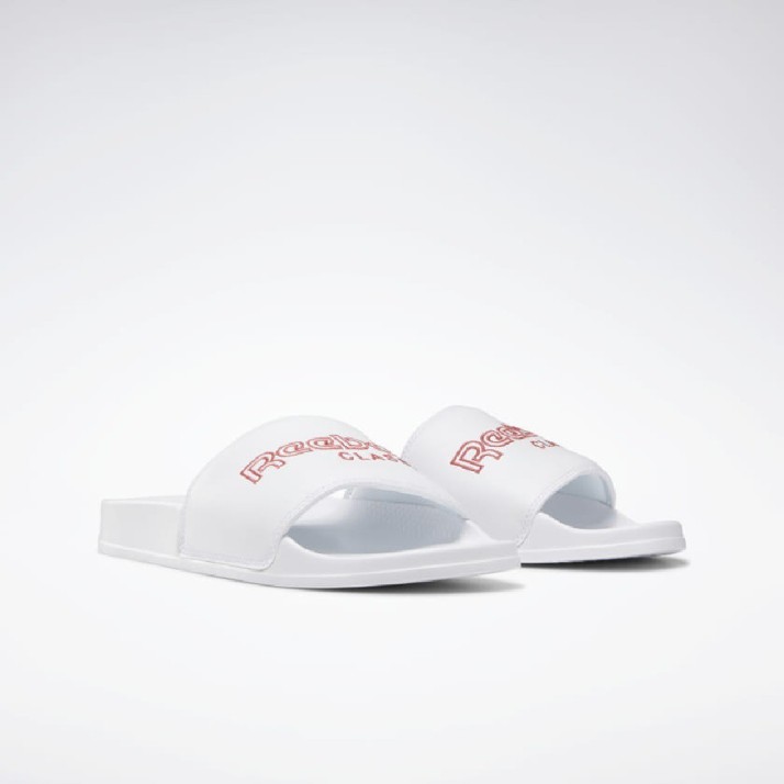 reebok white slides