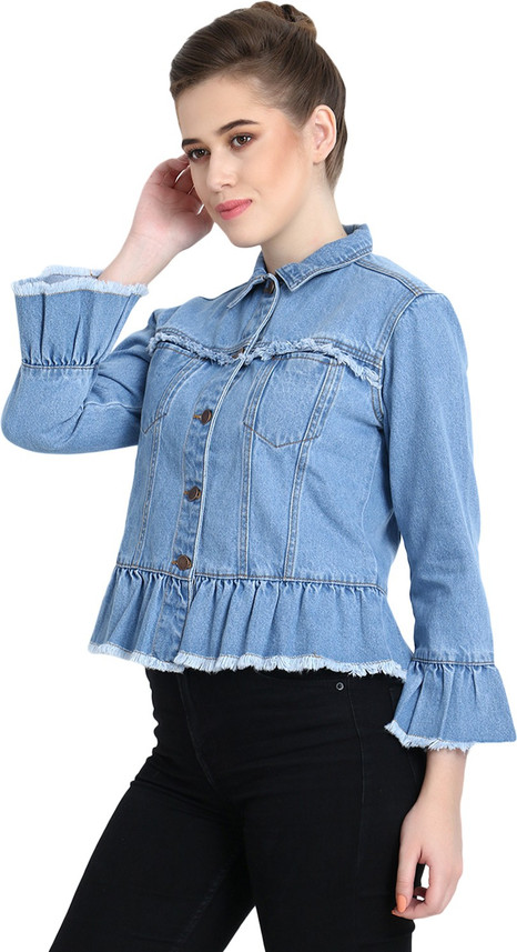 denim jacket for women on flipkart