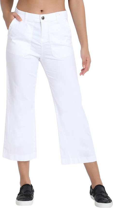 KOTTY Flared Women White Jeans - Buy 